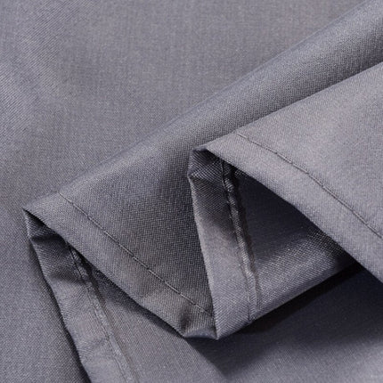 Stoff dusjforheng i mørkegrå farge