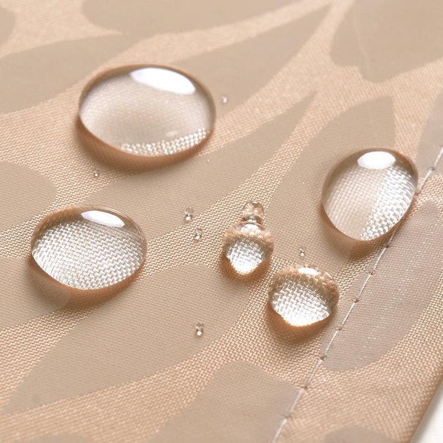 Ensfarget kremfarget dusjforheng for bad