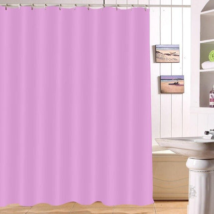 Ensfarget dusjforheng i fuksia rosa
