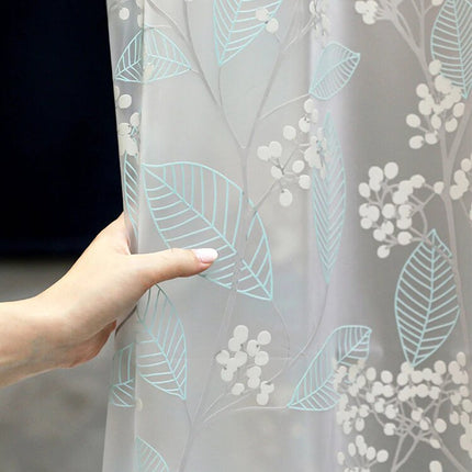 Gjennomsiktig PVC dusjforheng med blomster