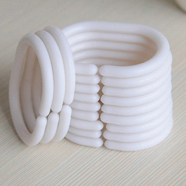 Ensfarget dusjforheng i anisgrønn farge