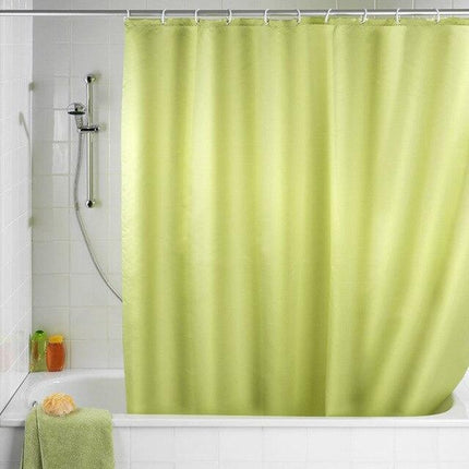 Ensfarget dusjforheng i anisgrønn farge