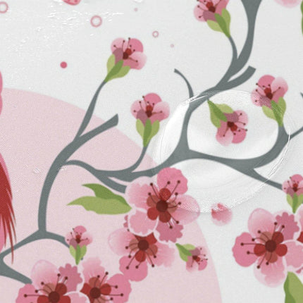 Asiatisk dusjforheng med kirsebærblomster