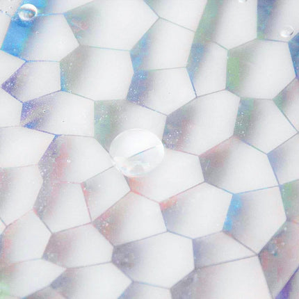 Dusjforheng med vekter i bunnen