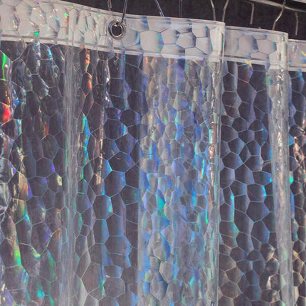 Dusjforheng med vekter i bunnen