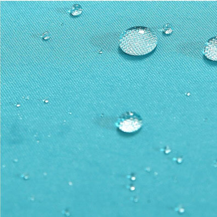 Vanntett turkisblått dusjforheng i polyester