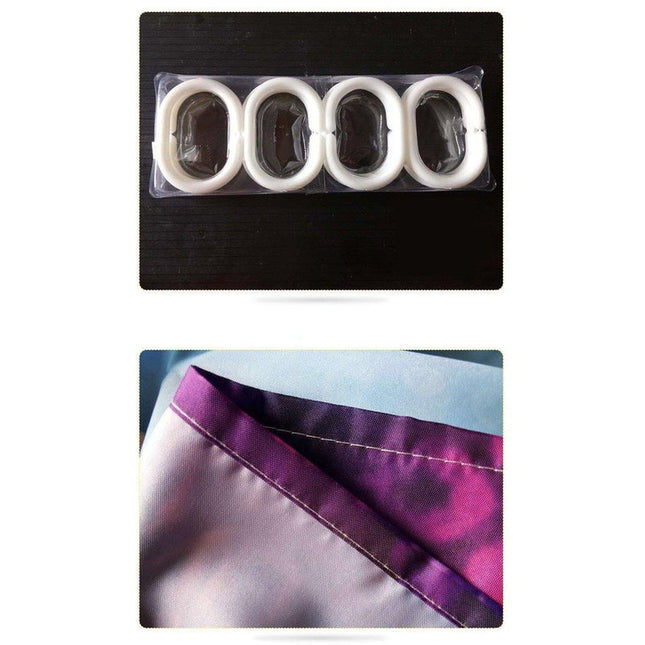 Eventyrlig dusjforheng med fe og sommerfugler