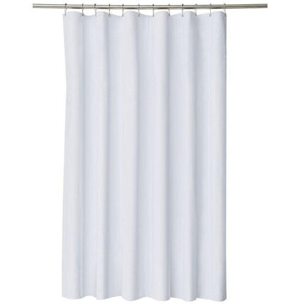 Klassisk hvitt dusjforheng i stoff