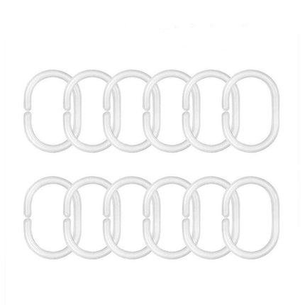 Dusjforheng med pastellfarget iriserende mønster