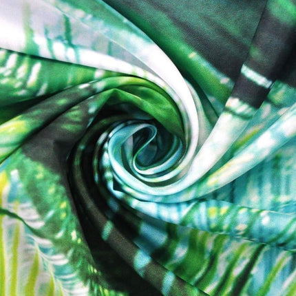 Dusjforheng med tropisk jungelmotiv