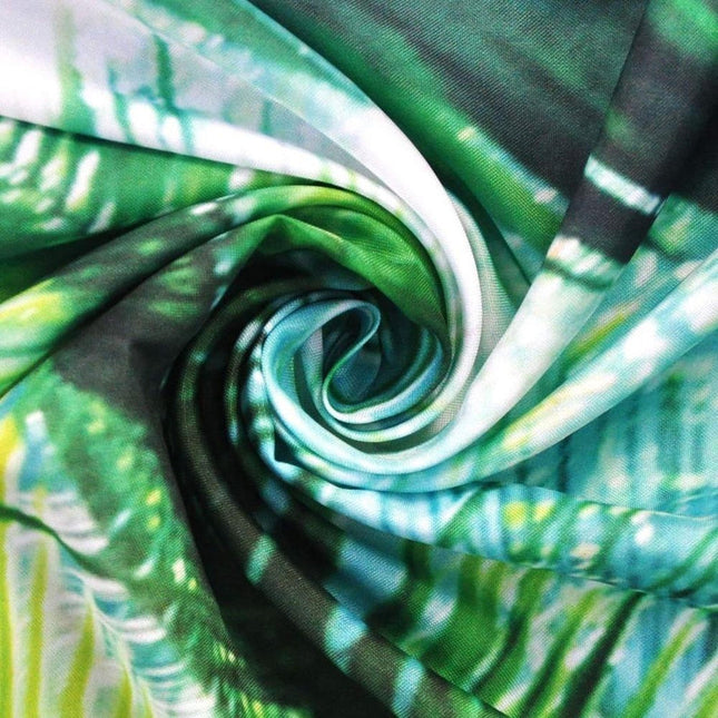 Dusjforheng med tropisk jungelmotiv