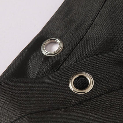 Ensfarget svart vanntett dusjforheng