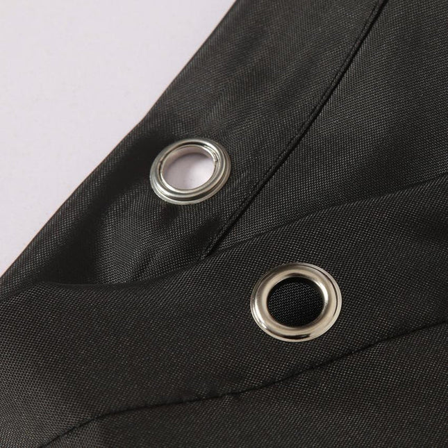 Ensfarget svart vanntett dusjforheng