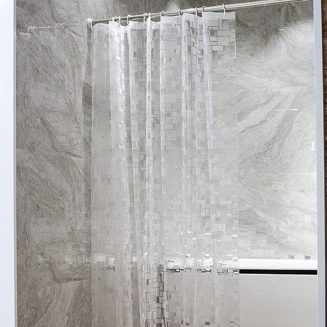 Gjennomsiktig PEVA dusjforheng med mønster