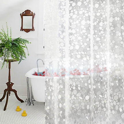 Gjennomsiktig dusjforheng i slitesterk PVC