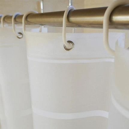 Stripete dusjforheng i tekstil