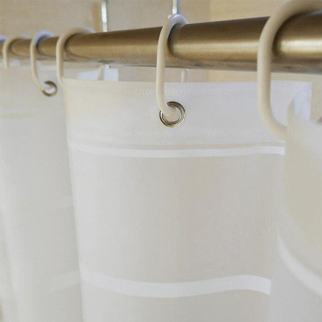 Stripete dusjforheng i tekstil