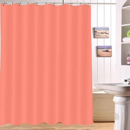 Vanntett dusjforheng i fargen lakserosa