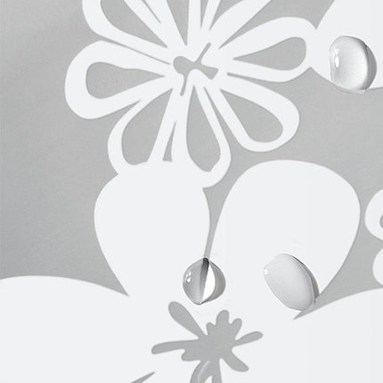 Halvtransparent dusjforheng med elegant mønster