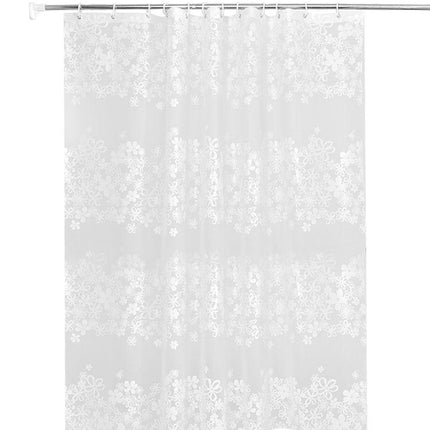 Halvtransparent dusjforheng med elegant mønster