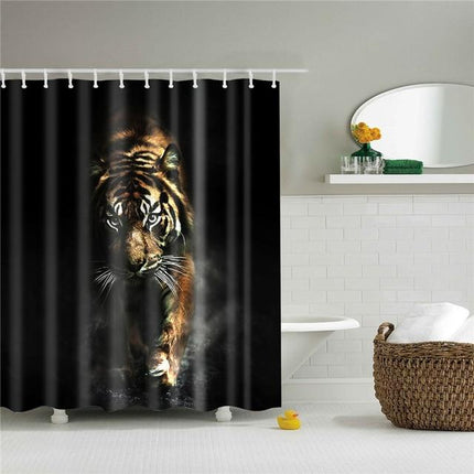 Dusjforheng med majestetisk tiger design