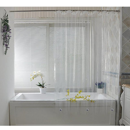 Helt gjennomsiktig dusjforheng i vinyl