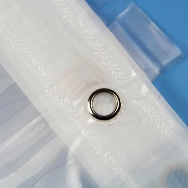 Gjennomsiktig dusjforheng med anti-mugg