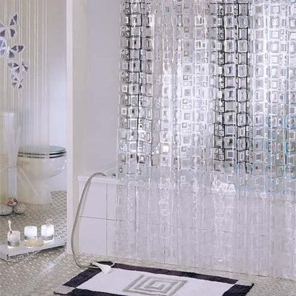 Gjennomsiktig dusjforheng med anti-mugg