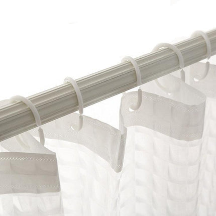 Tykt og gjennomsiktig dusjforheng i vinyl