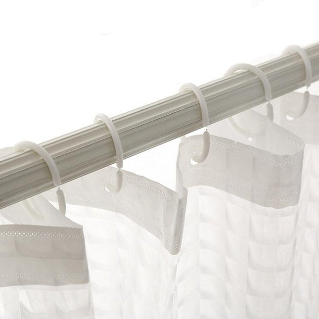 Tykt og gjennomsiktig dusjforheng i vinyl